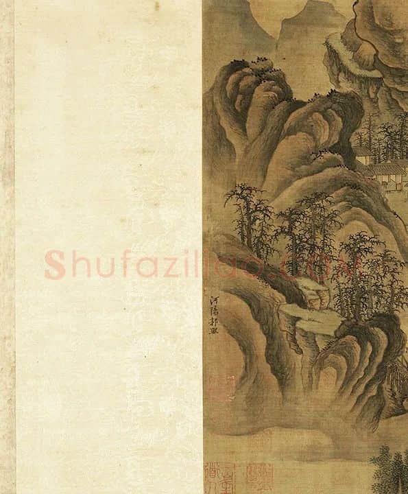 郭熙寒林蜀道卷_03