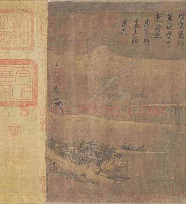宋徽宗赵佶《雪江归棹图卷》_10