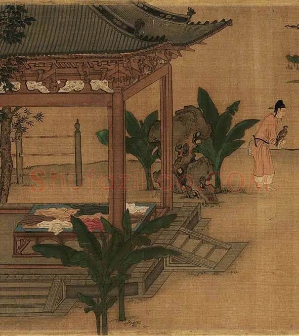 宋徽宗画唐十八学士图卷_11