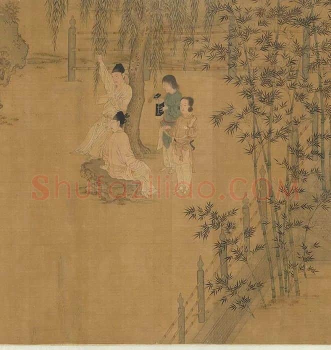 宋徽宗十八学士图卷_24