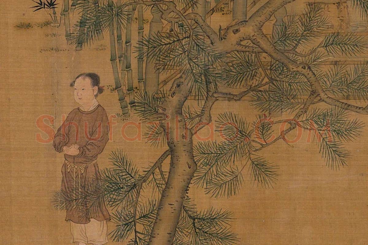 宋徽宗十八学士图卷局部 (7)