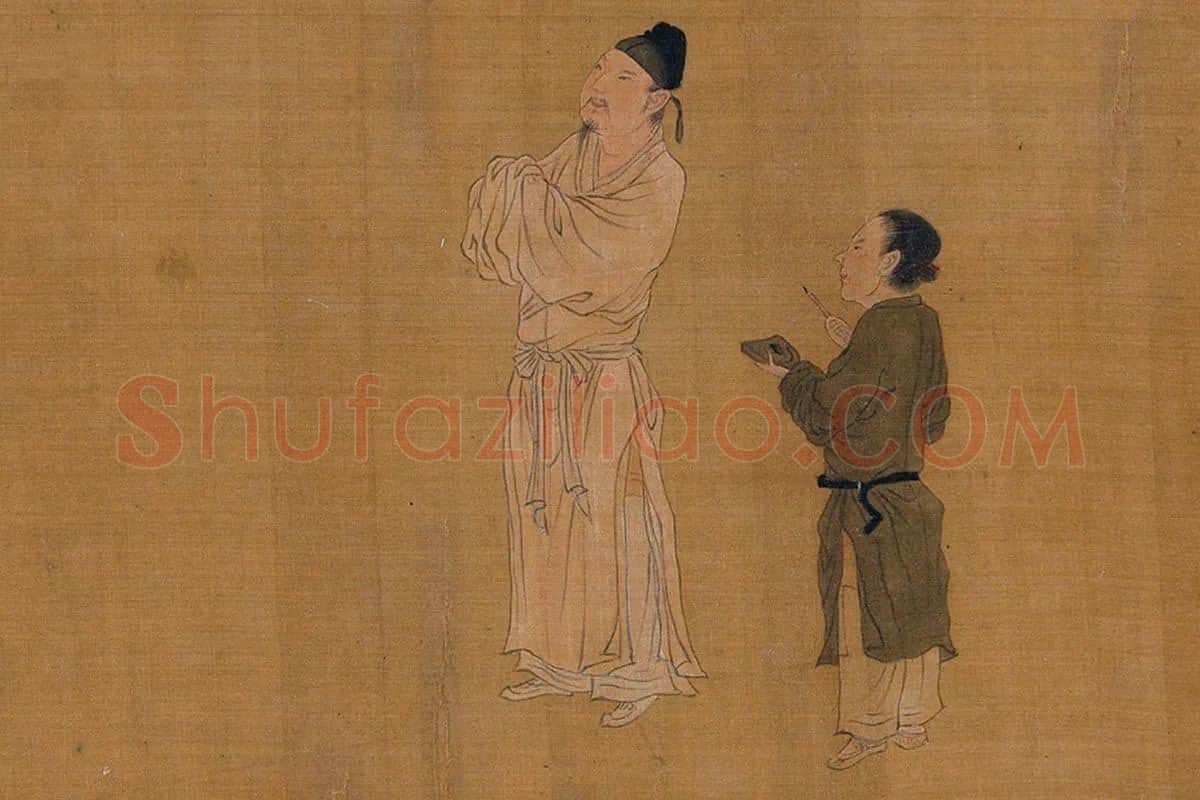宋徽宗十八学士图卷局部 (9)