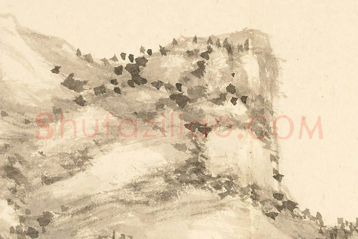 王学浩山水《仿惠崇法》局部 (3)
