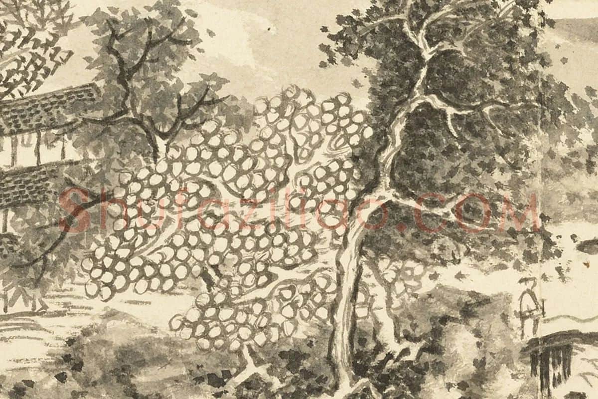 王学浩山水画册高清图片局部 (4)