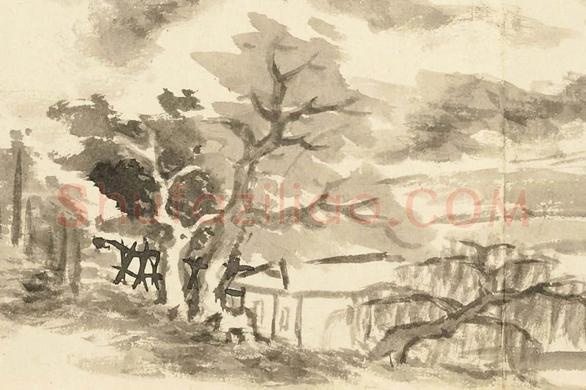 王学浩山水画册高清图片局部 (6)
