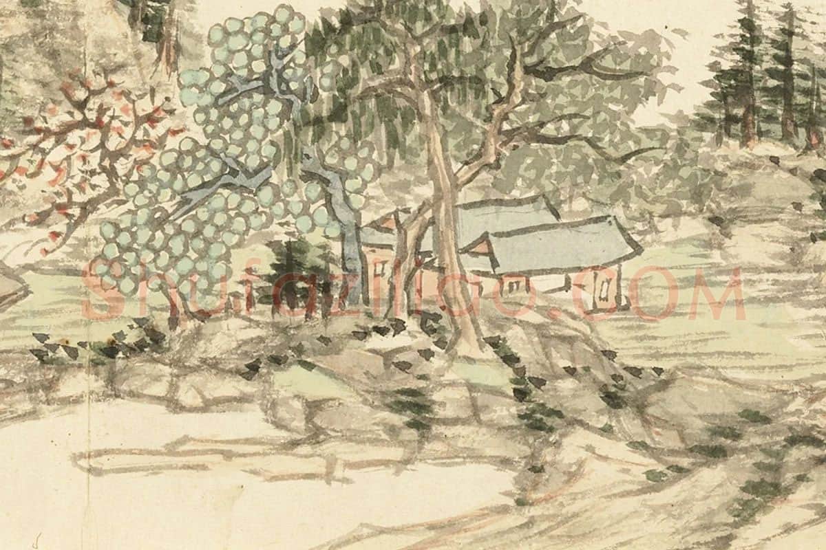 王学浩山水画册高清图片局部 (7)