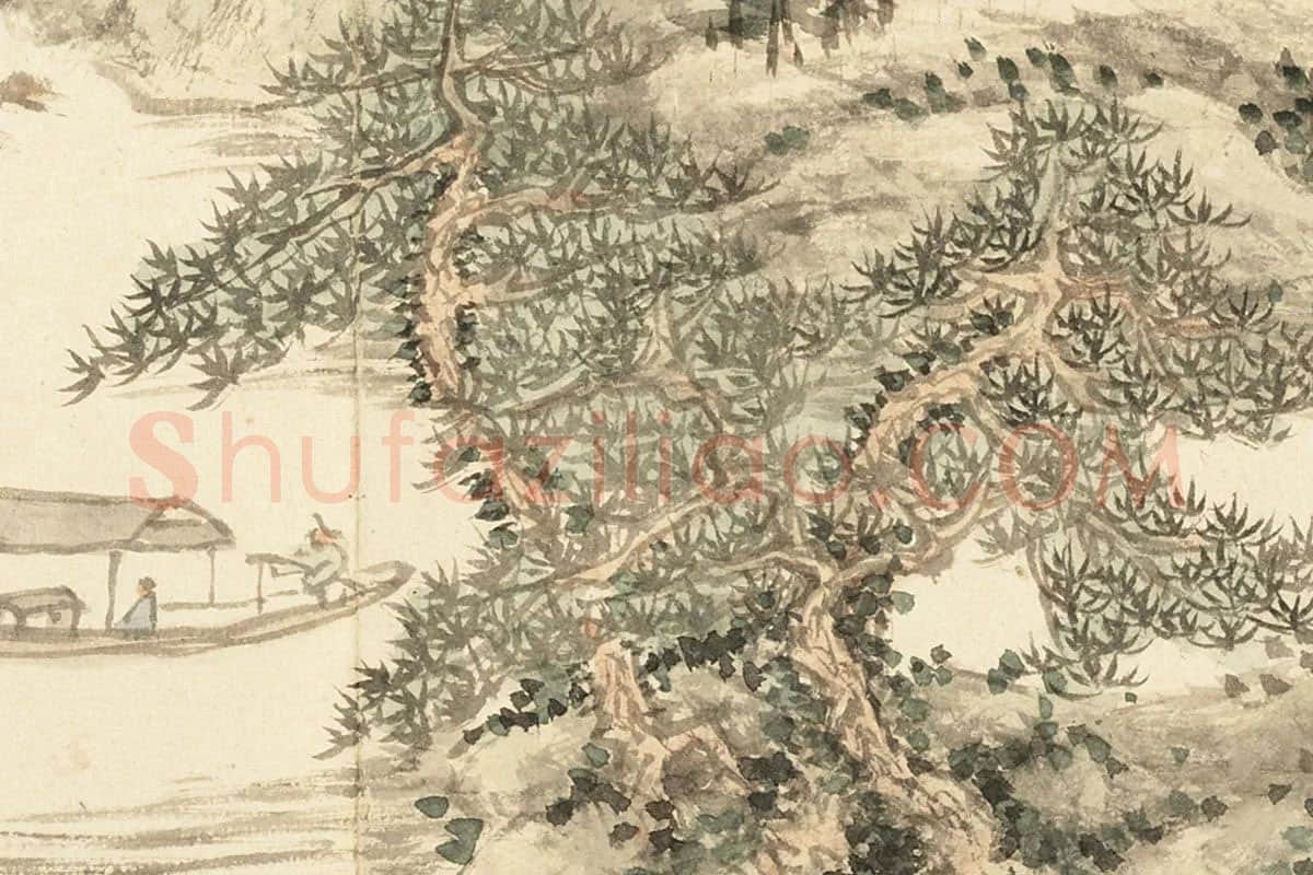 王学浩山水画册高清图片局部 (9)