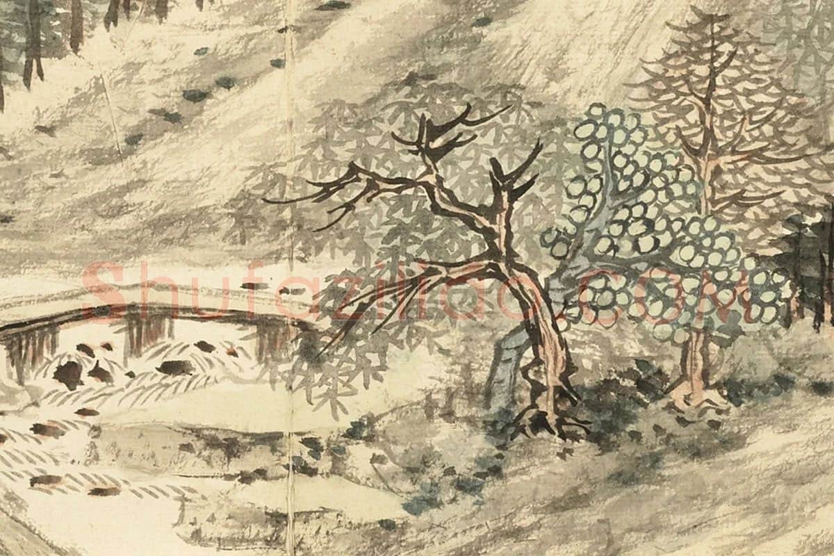 王学浩山水画册高清图片局部 (10)