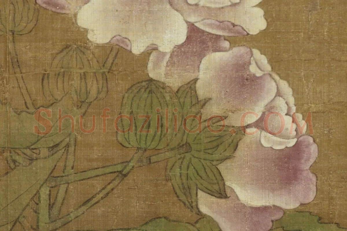 吕纪工笔花鸟画《四季花鸟图之秋景图》高清大图局部细节 (6)
