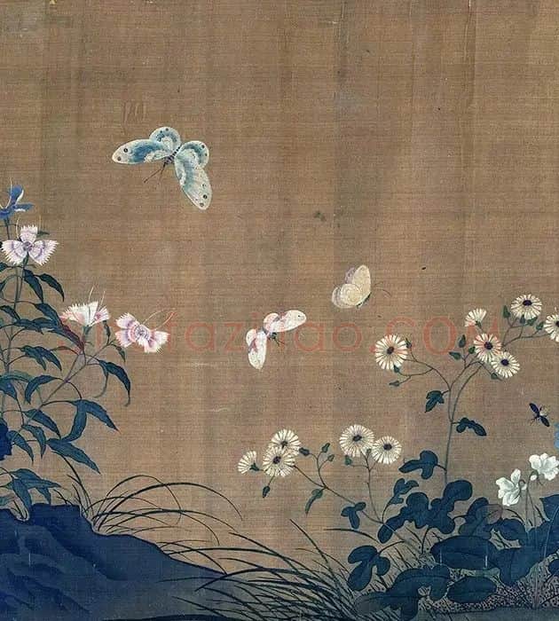宋徽宗山花舞蝶卷_04