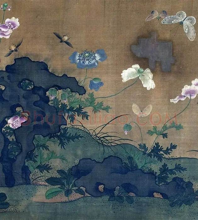 宋徽宗山花舞蝶卷_07