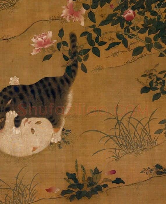 宋徽宗画猫《耄耋图》全卷_07