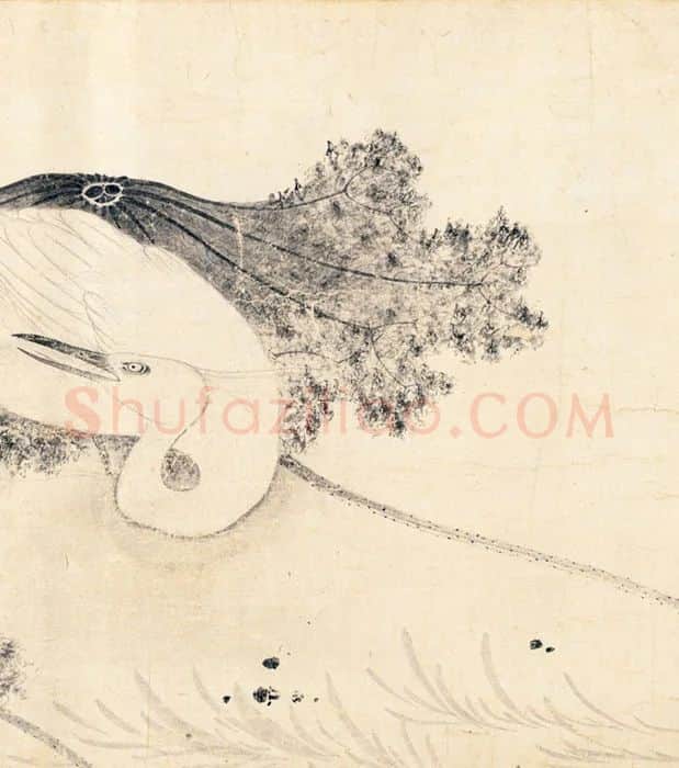 宋徽宗池塘秋晚图卷_07