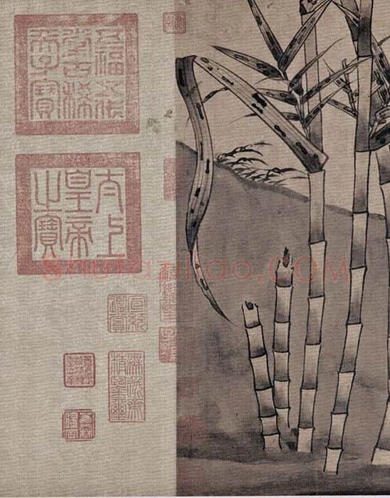 宋徽宗赵佶《柳鸦芦雁图》_01