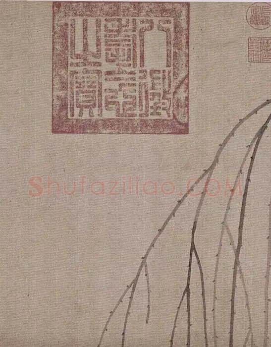 宋徽宗赵佶《柳鸦芦雁图》_06