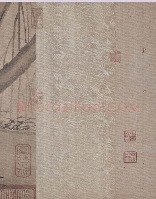 宋徽宗赵佶《柳鸦芦雁图》_10