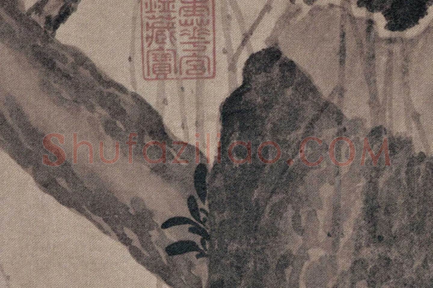 宋徽宗赵佶《柳鸦芦雁图》高清大图局部 (2)