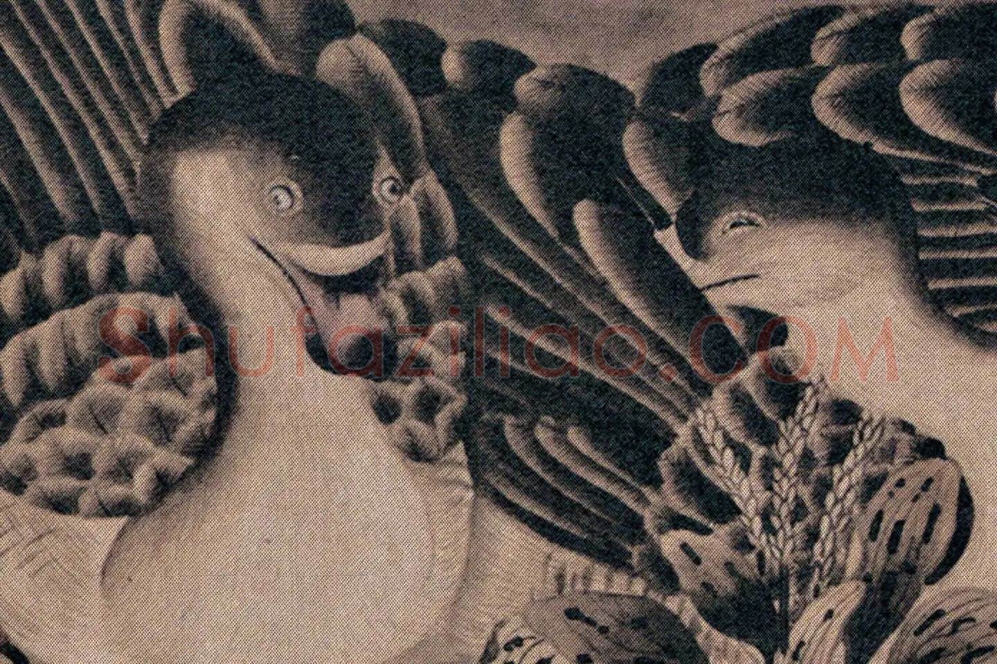 宋徽宗赵佶《柳鸦芦雁图》高清大图局部 (6)