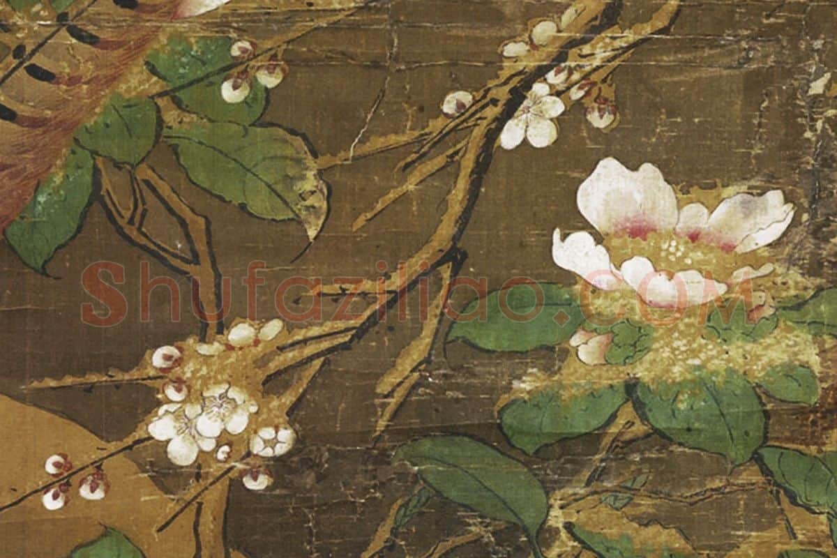 吕纪《雪梅集禽图》局部 (5)