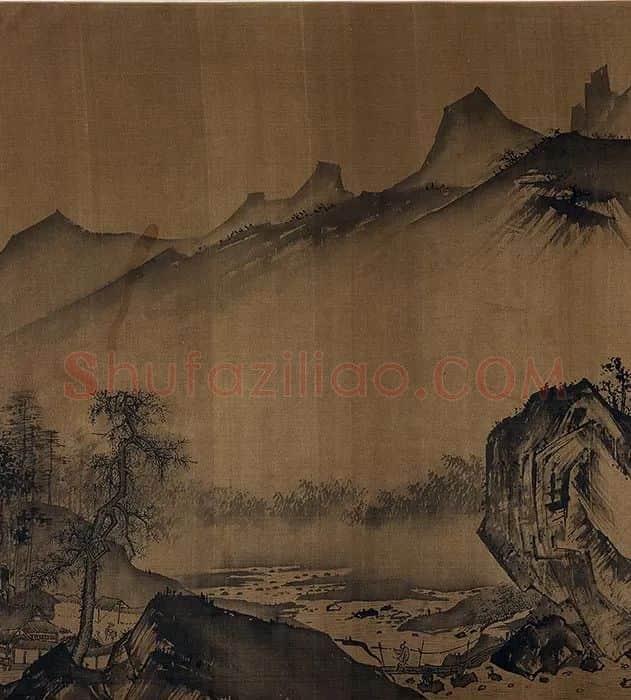 无款仿夏圭溪山清远卷_03
