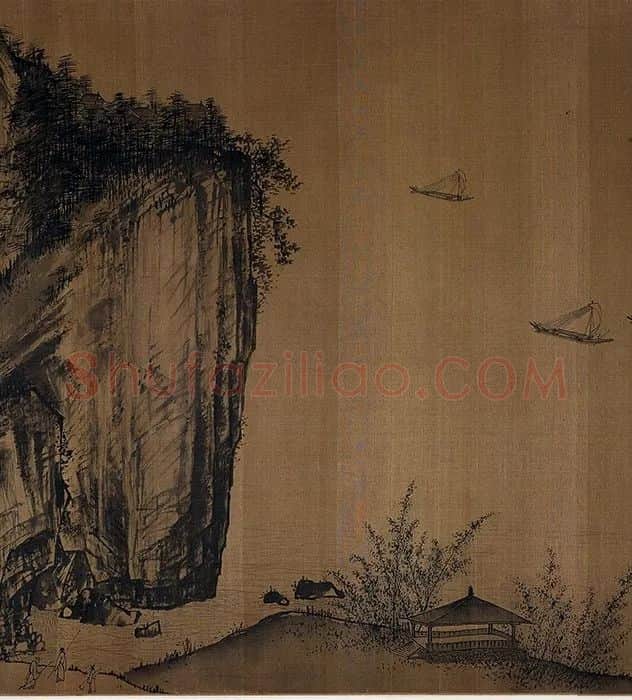 无款仿夏圭溪山清远卷_09