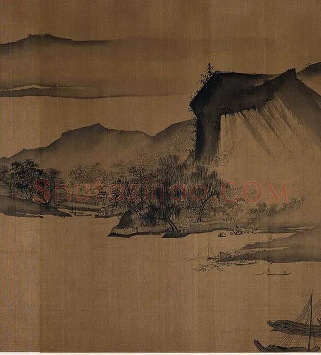 无款仿夏圭溪山清远卷_11