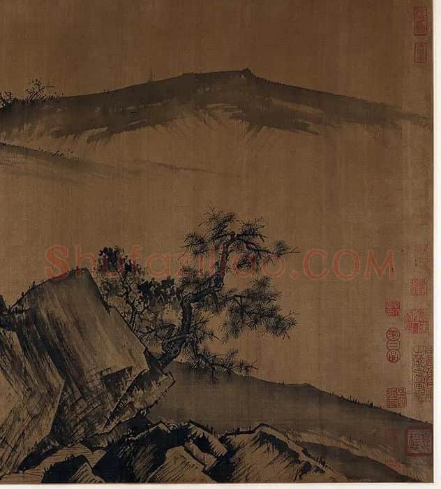 无款仿夏圭溪山清远卷_15