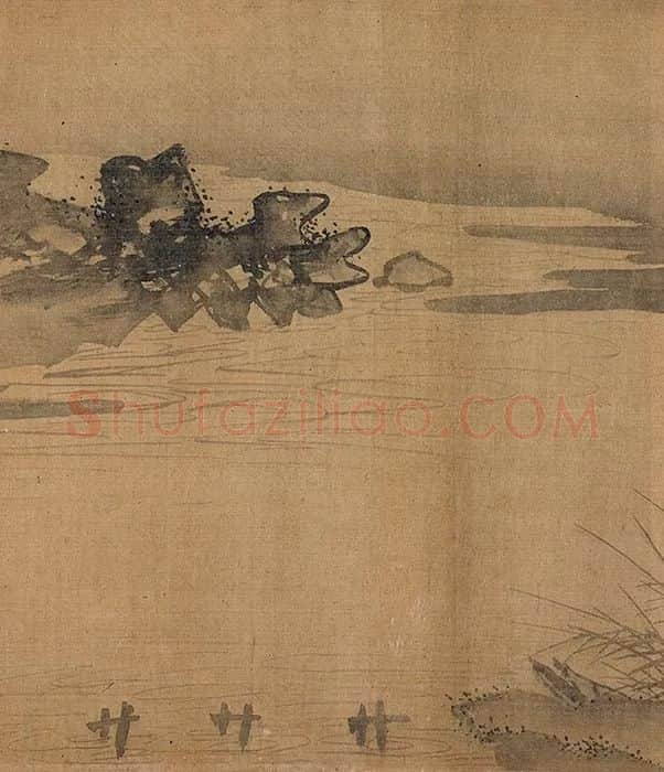 传夏圭山水人物画卷_09