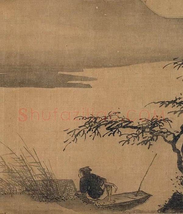 传夏圭山水人物画卷_10