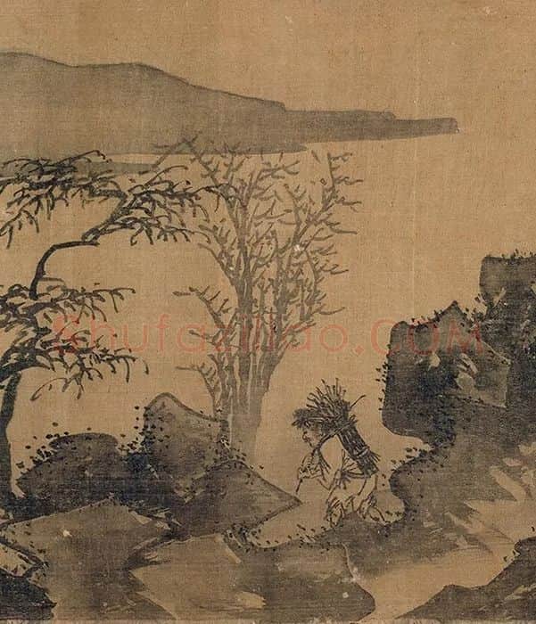传夏圭山水人物画卷_11