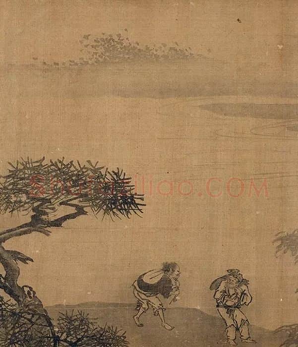 传夏圭山水人物画卷_13