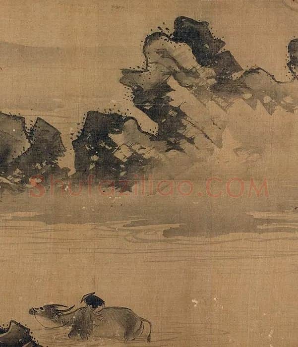 传夏圭山水人物画卷_15