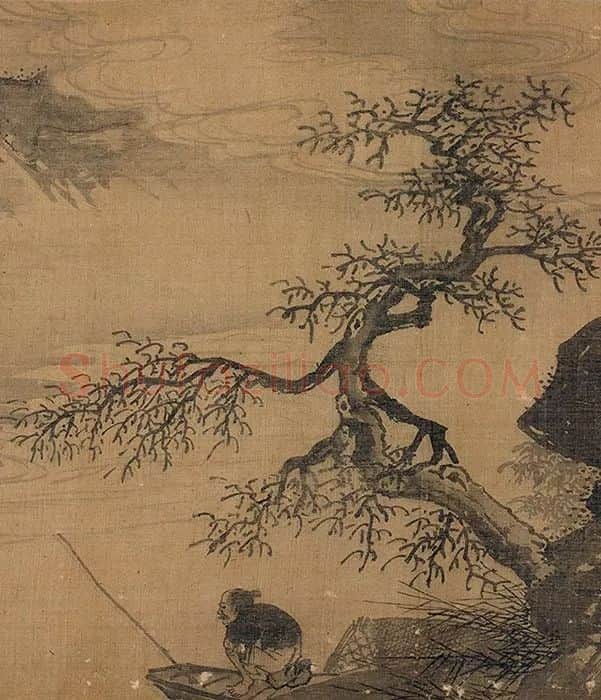 传夏圭山水人物画卷_16