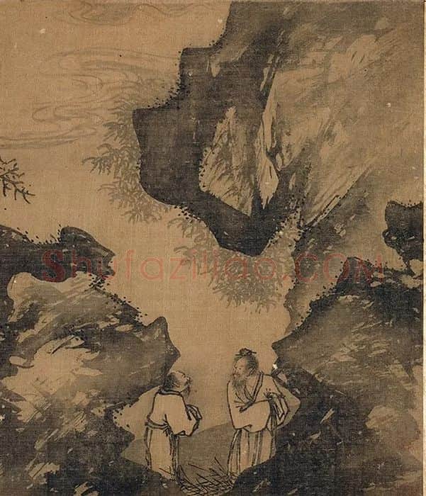 传夏圭山水人物画卷_17