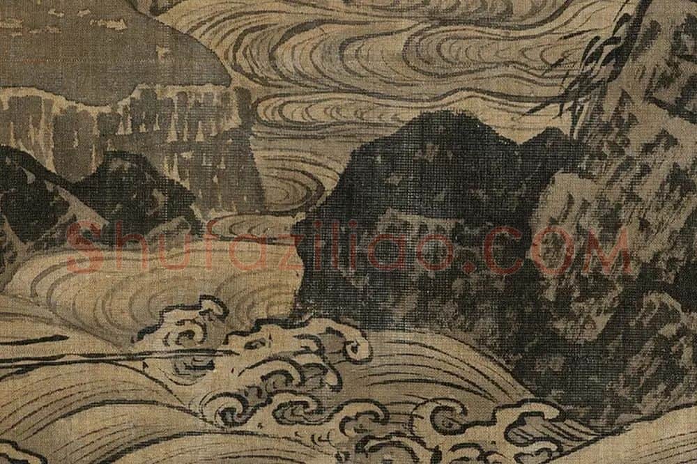 夏圭长江万里图局部 (2)