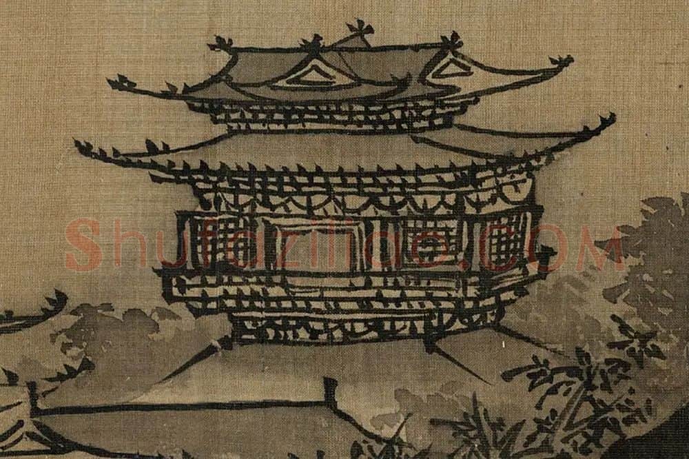 夏圭长江万里图局部 (8)