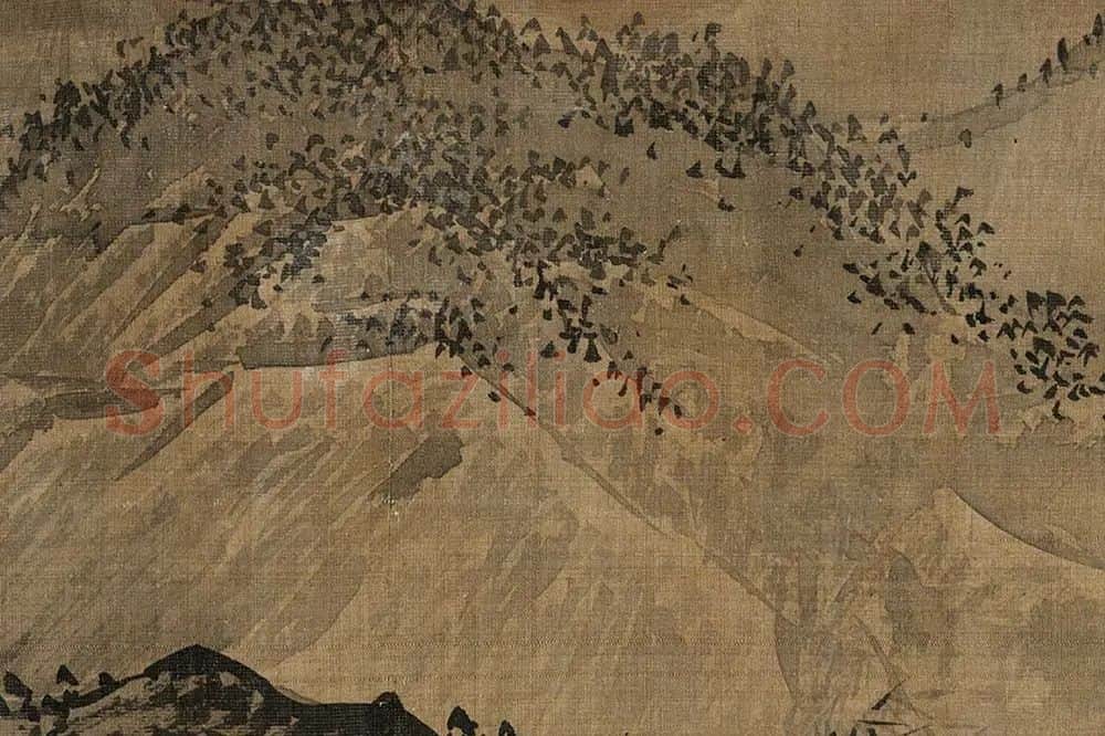 夏圭长江万里图局部 (10)