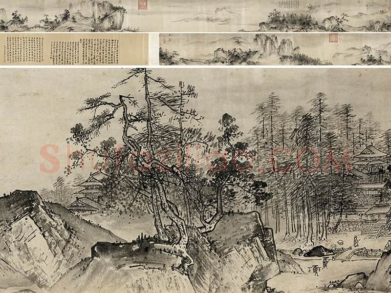 夏圭山水画《溪山清远图》全卷