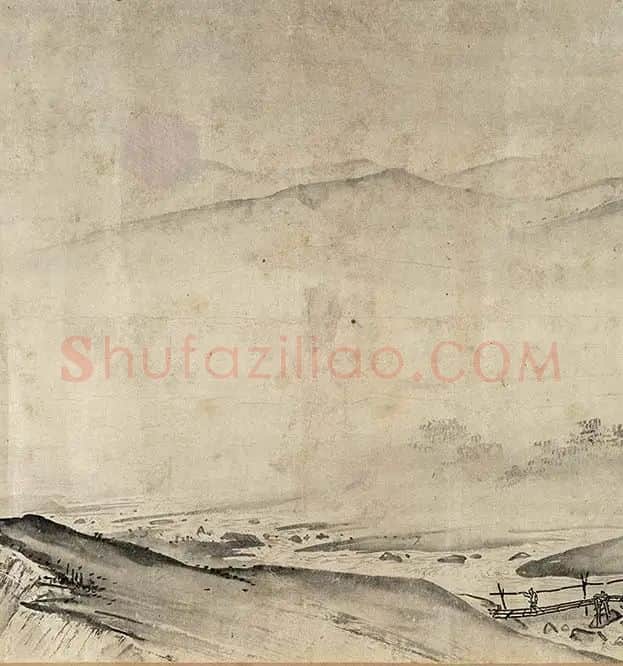 夏圭山水画《溪山清远图卷》_07