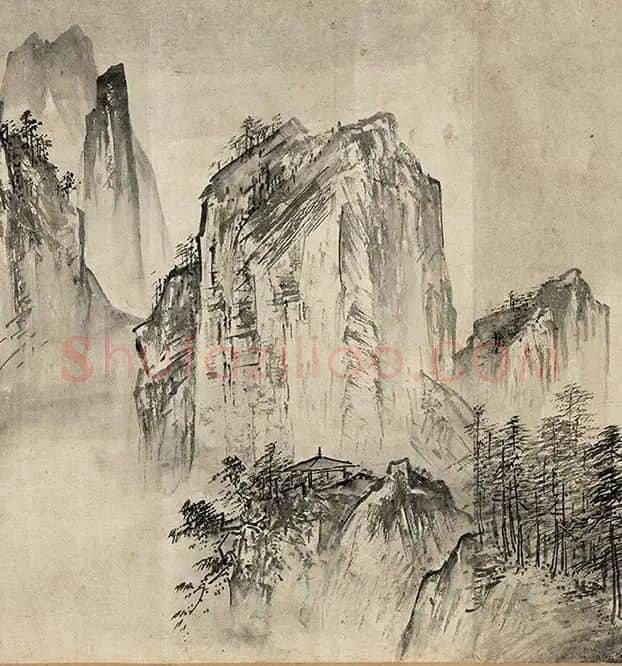 夏圭山水画《溪山清远图卷》_10