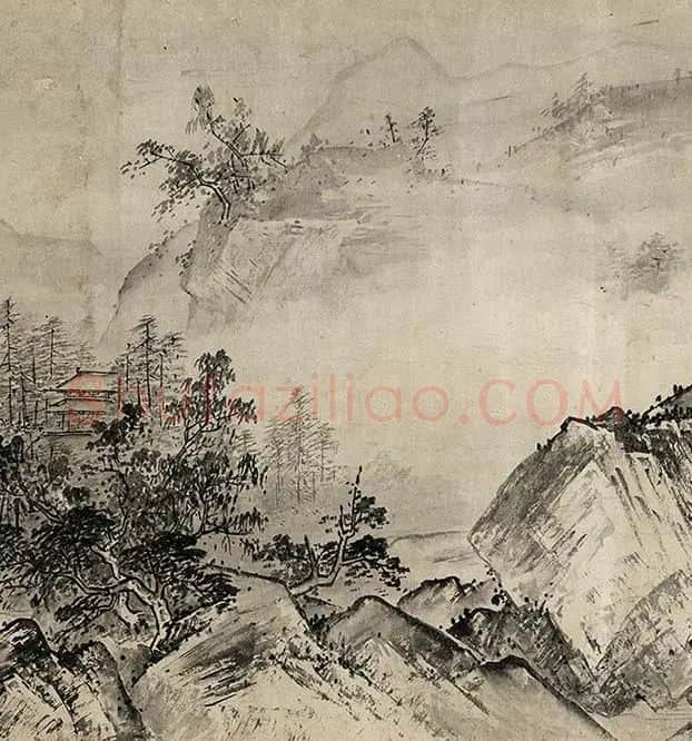 夏圭山水画《溪山清远图卷》_24