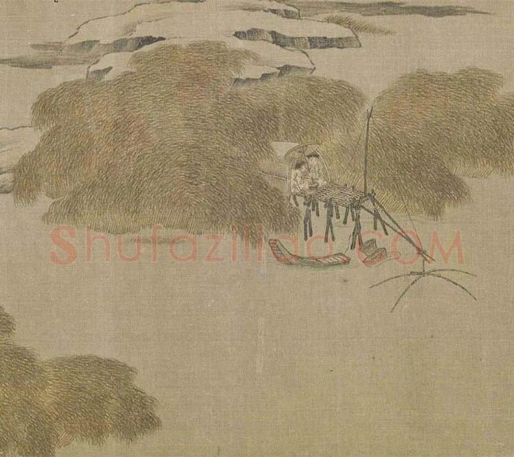 雪渔图卷_11