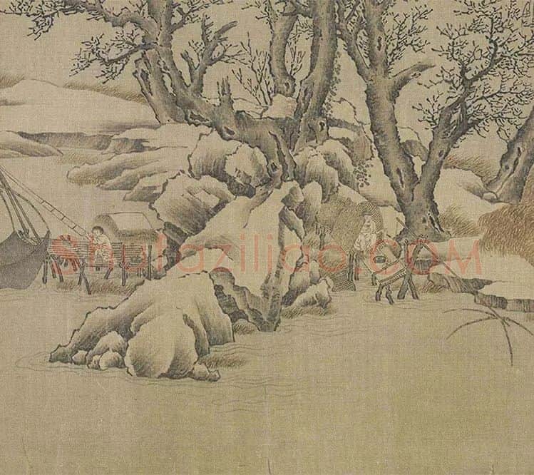 雪渔图卷_14