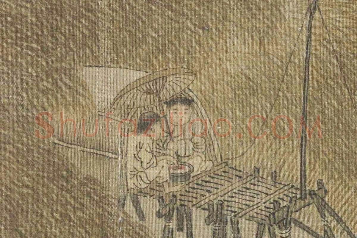 宋人雪渔图卷局部 (10)