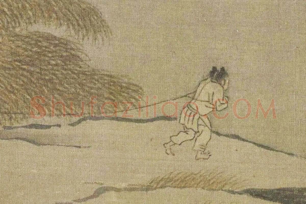 宋人雪渔图卷局部 (12)