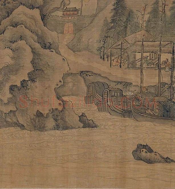 郭熙《关山行旅图》卷_07