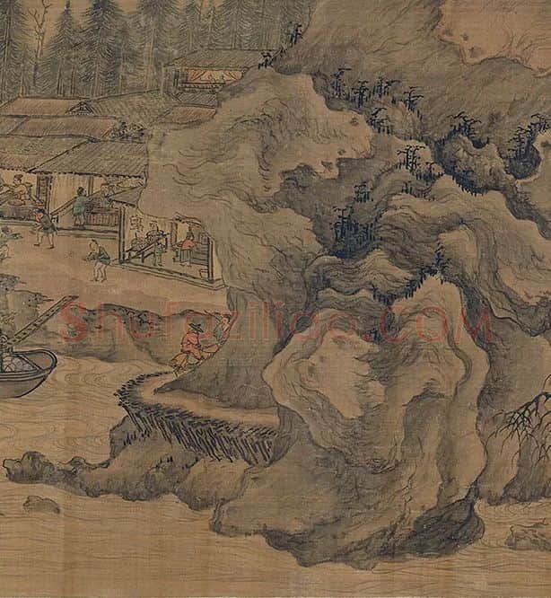郭熙《关山行旅图》卷_08