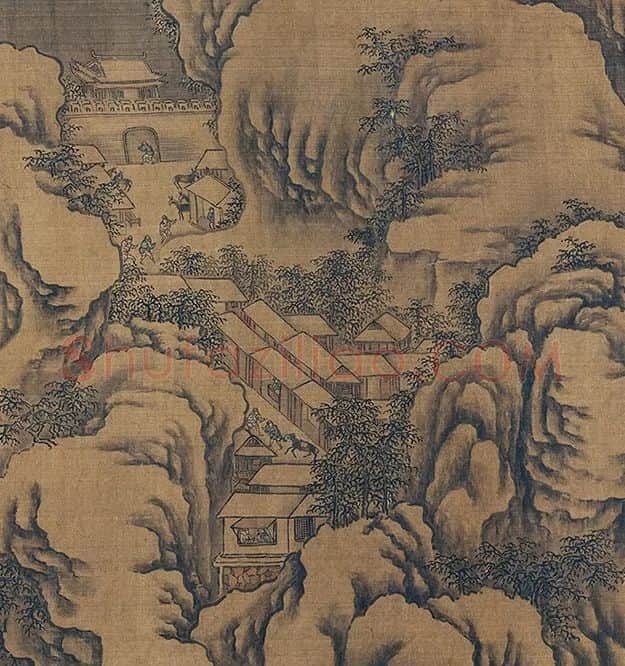 郭熙山水人物《关山积雪图》卷_06