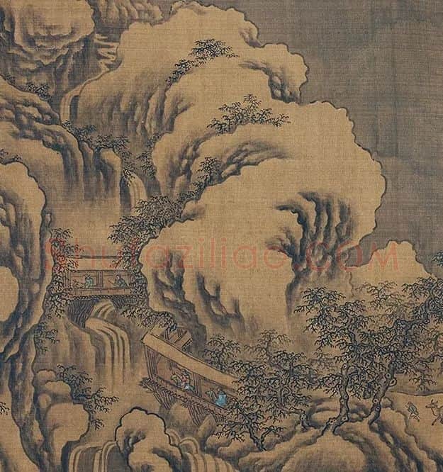 郭熙山水人物《关山积雪图》卷_07