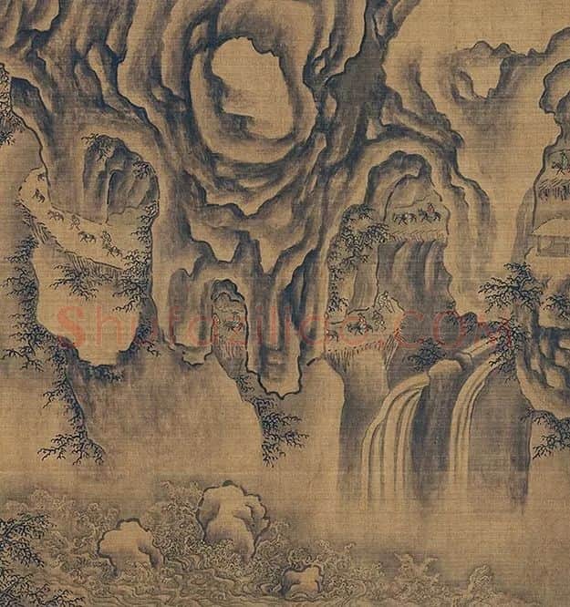 郭熙山水人物《关山积雪图》卷_10